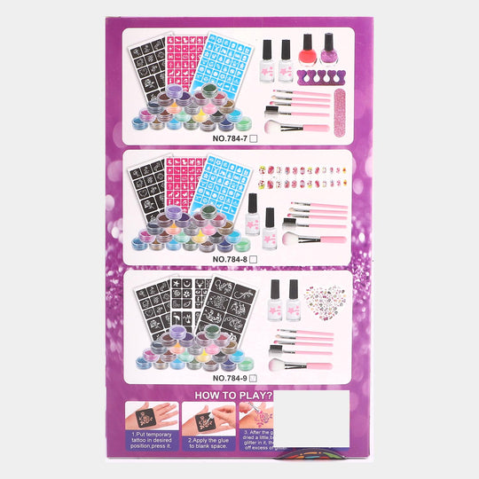 BEAUTY TATTOO STICKER PLAY SET FOR KIDS