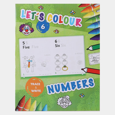 Lets Colour Number Kids Colouring Book