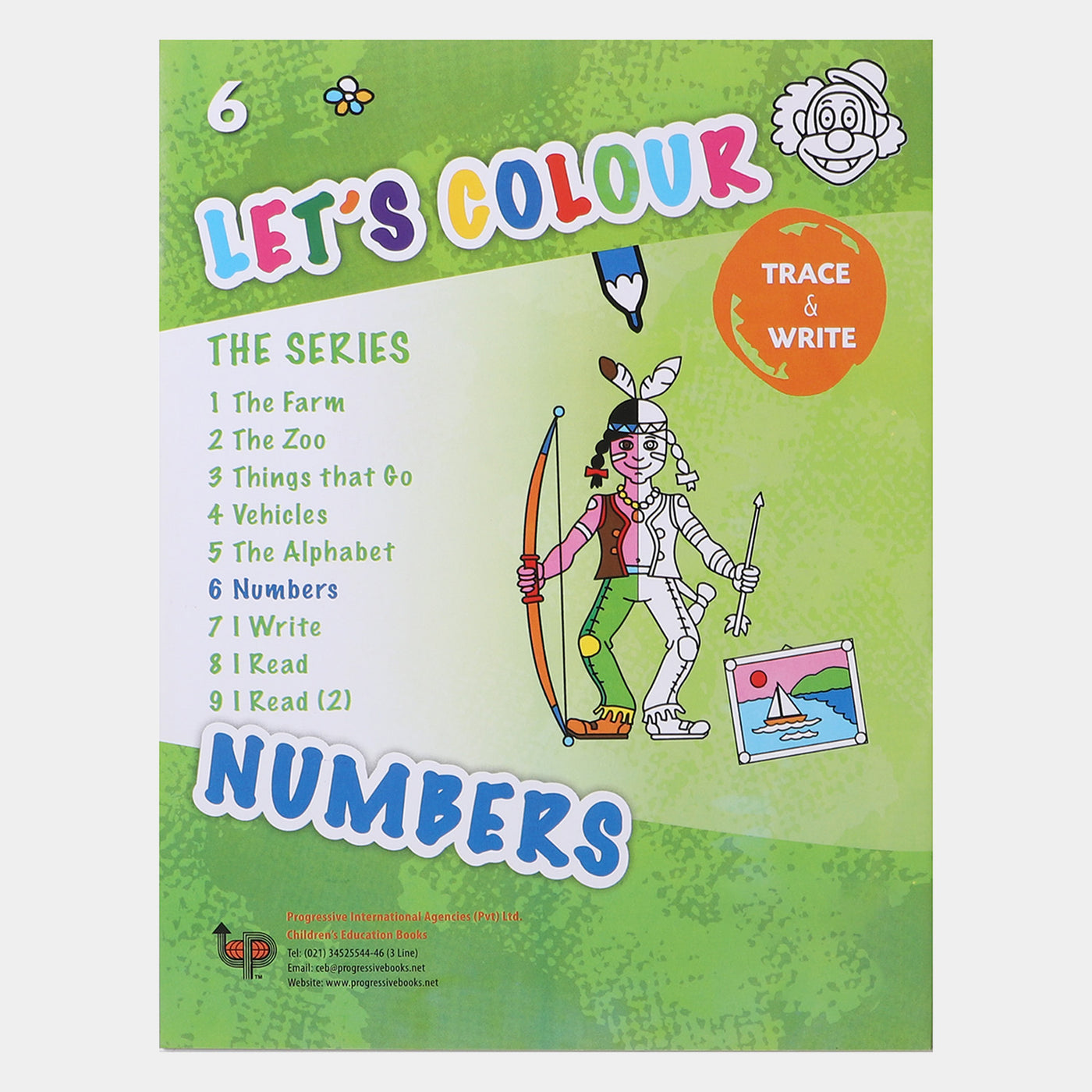 Lets Colour Number Kids Colouring Book