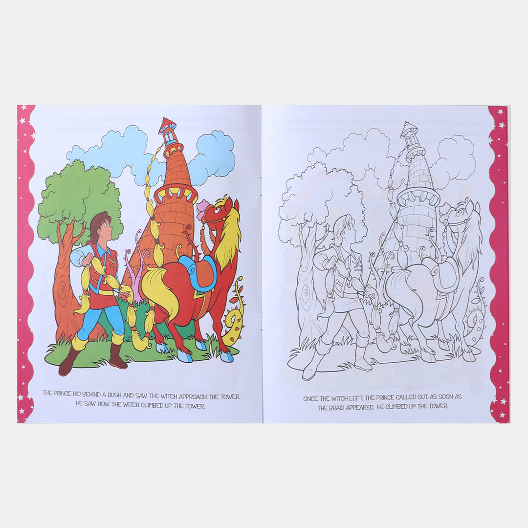 Kids Reading & Coloring Book The Princes Story