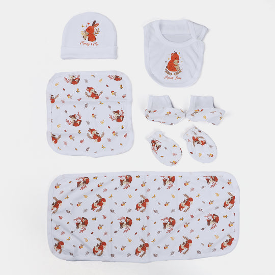 Infant Girls Cotton 9Pc Set Mummy's Girl-B. White