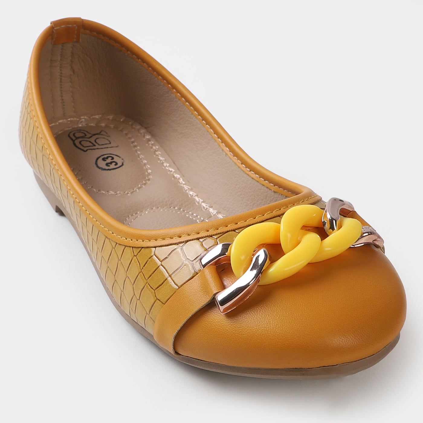 Girls Pumps SP-35 - Yellow