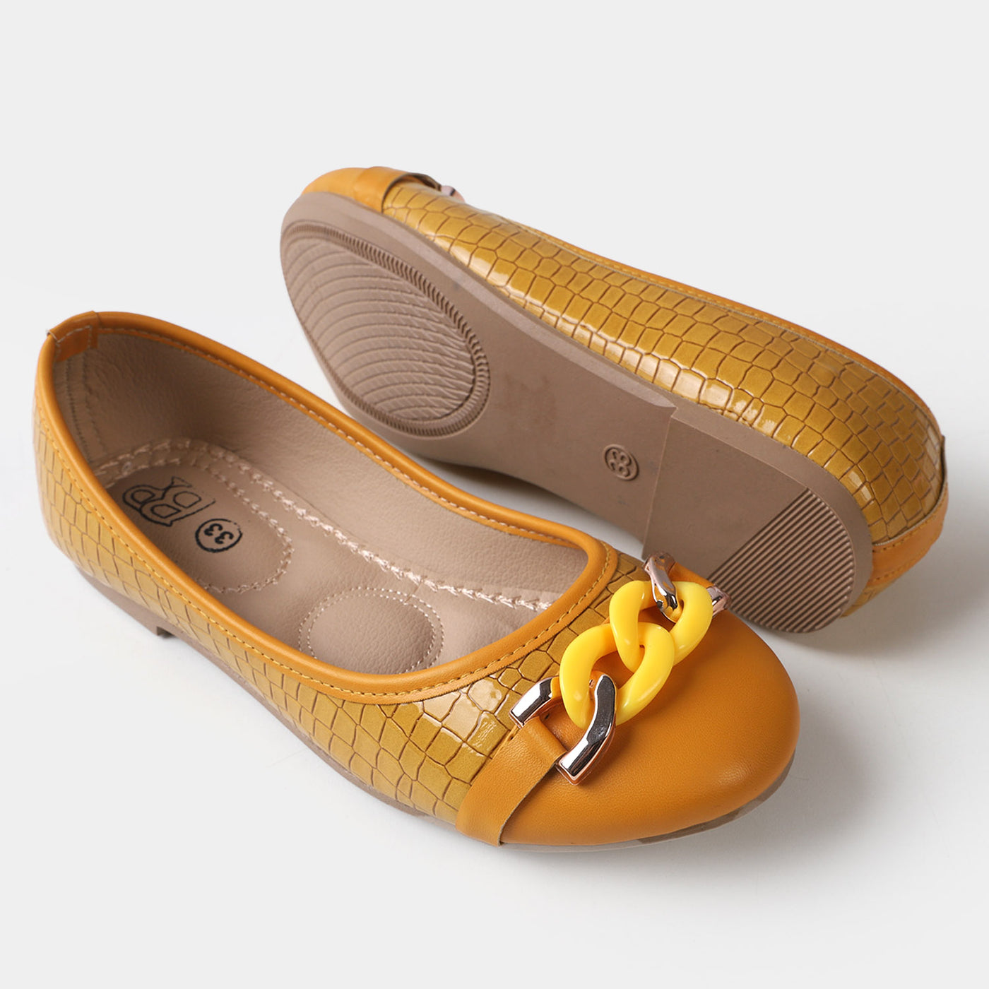 Girls Pumps SP-35 - Yellow