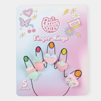 Cute Mix Fruit Finger Rings For Girls