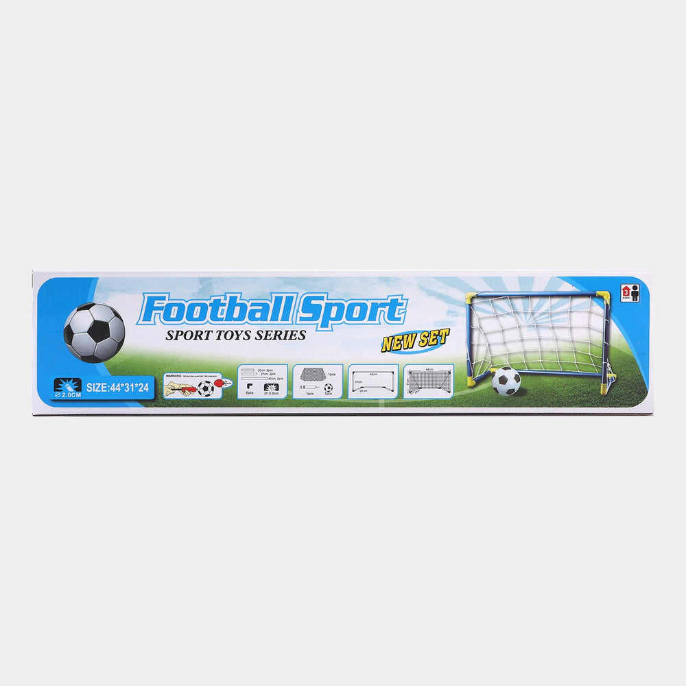 Football player set our toy gate, Ball, pump