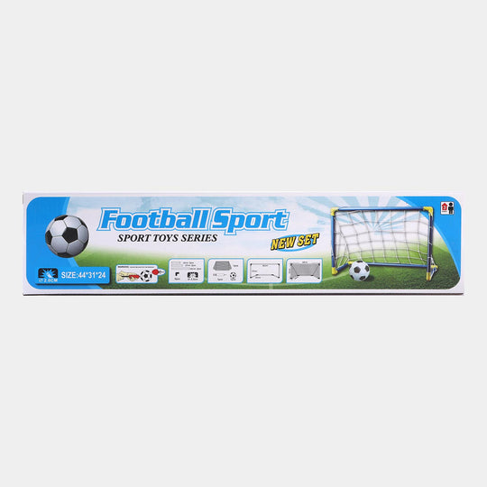 Football player set our toy gate, Ball, pump