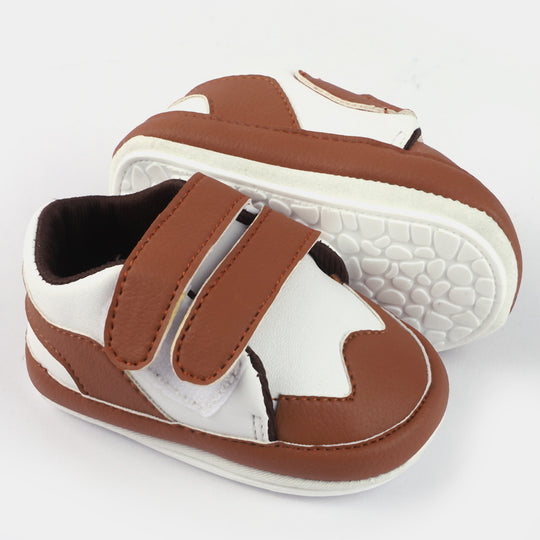 Baby Boy's Shoes 1909-Coffee/Beige