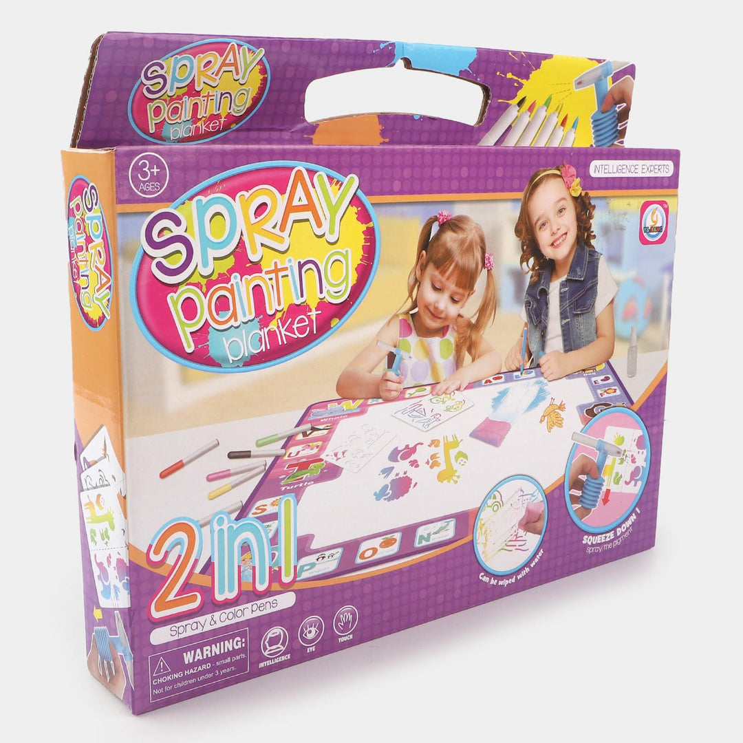 Spray Painting Play Mat For Kids