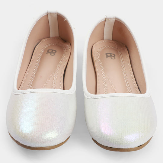 Girls Pumps 203-46-White