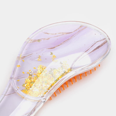 Transparent Glitter Hair Brush For Girls