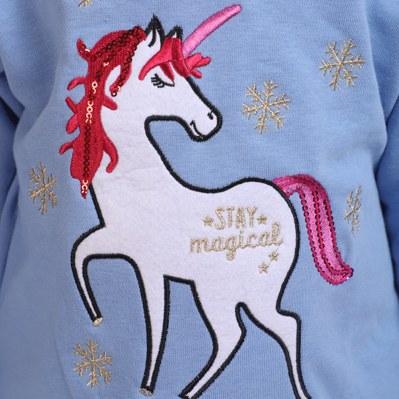 Girls Sweatshirt Stay Magical-Blue