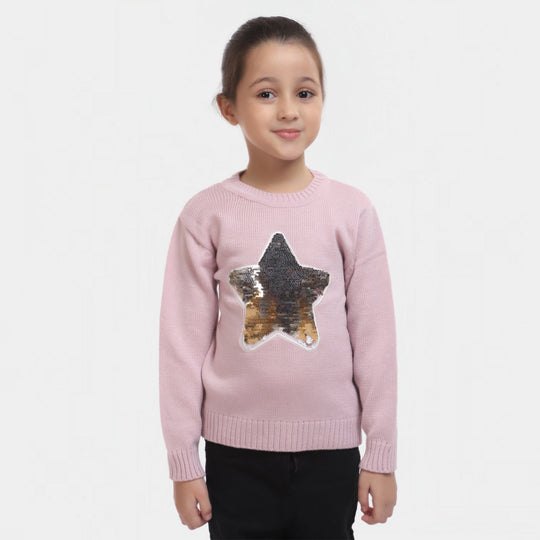 Girls Sweater -Pink