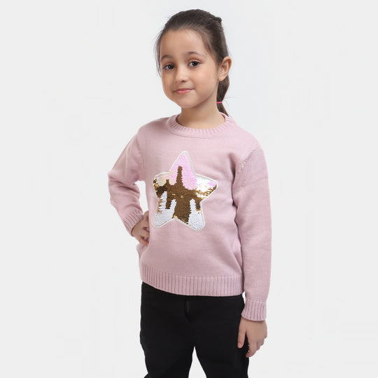 Girls Sweater -Pink