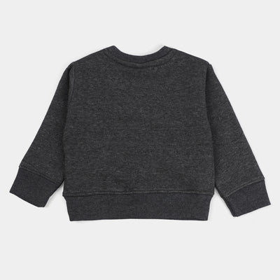 Infant Boys Fleece Sweatshirt Character-Dark Gray Melange