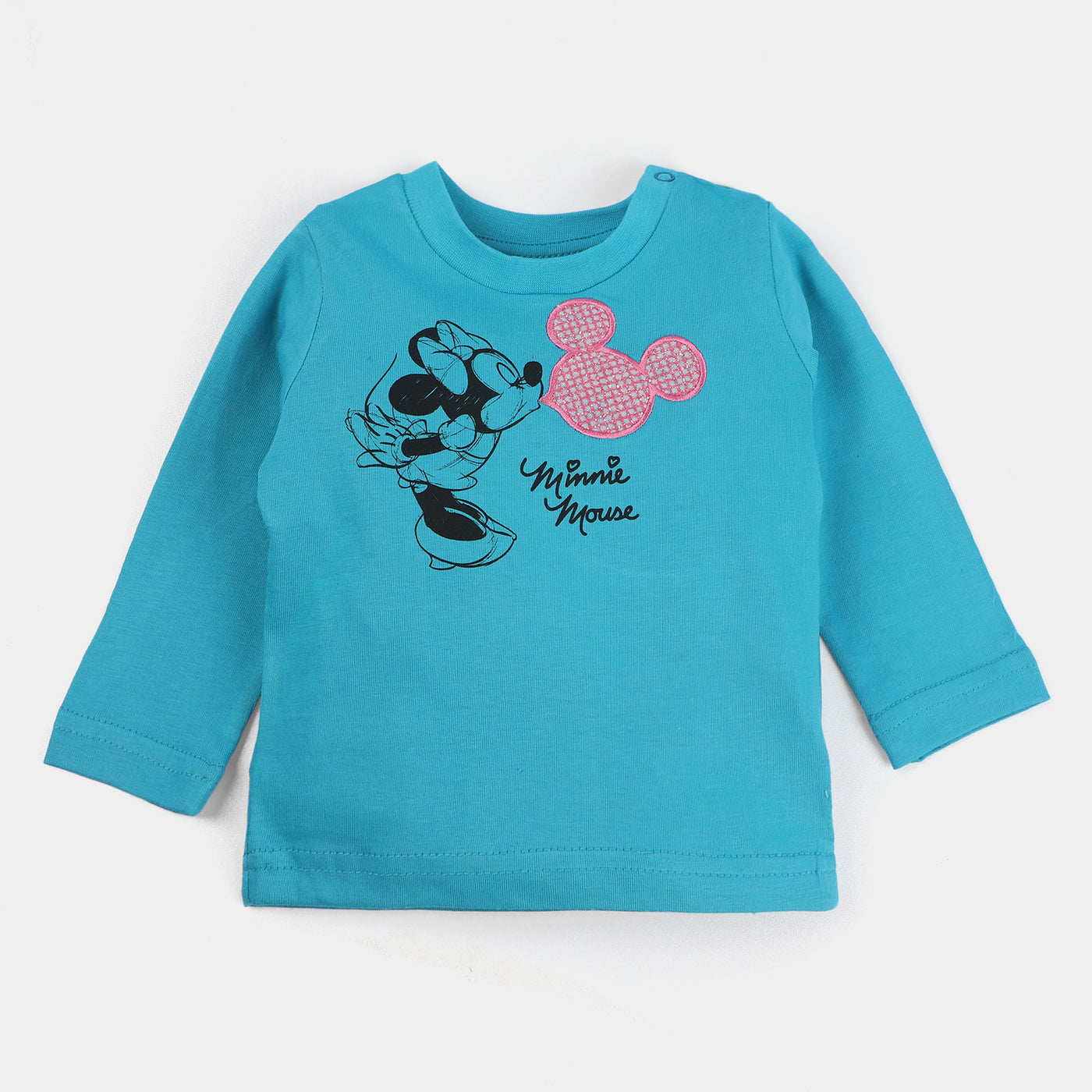 Infant Girls Cotton T-Shirt Character-Blue