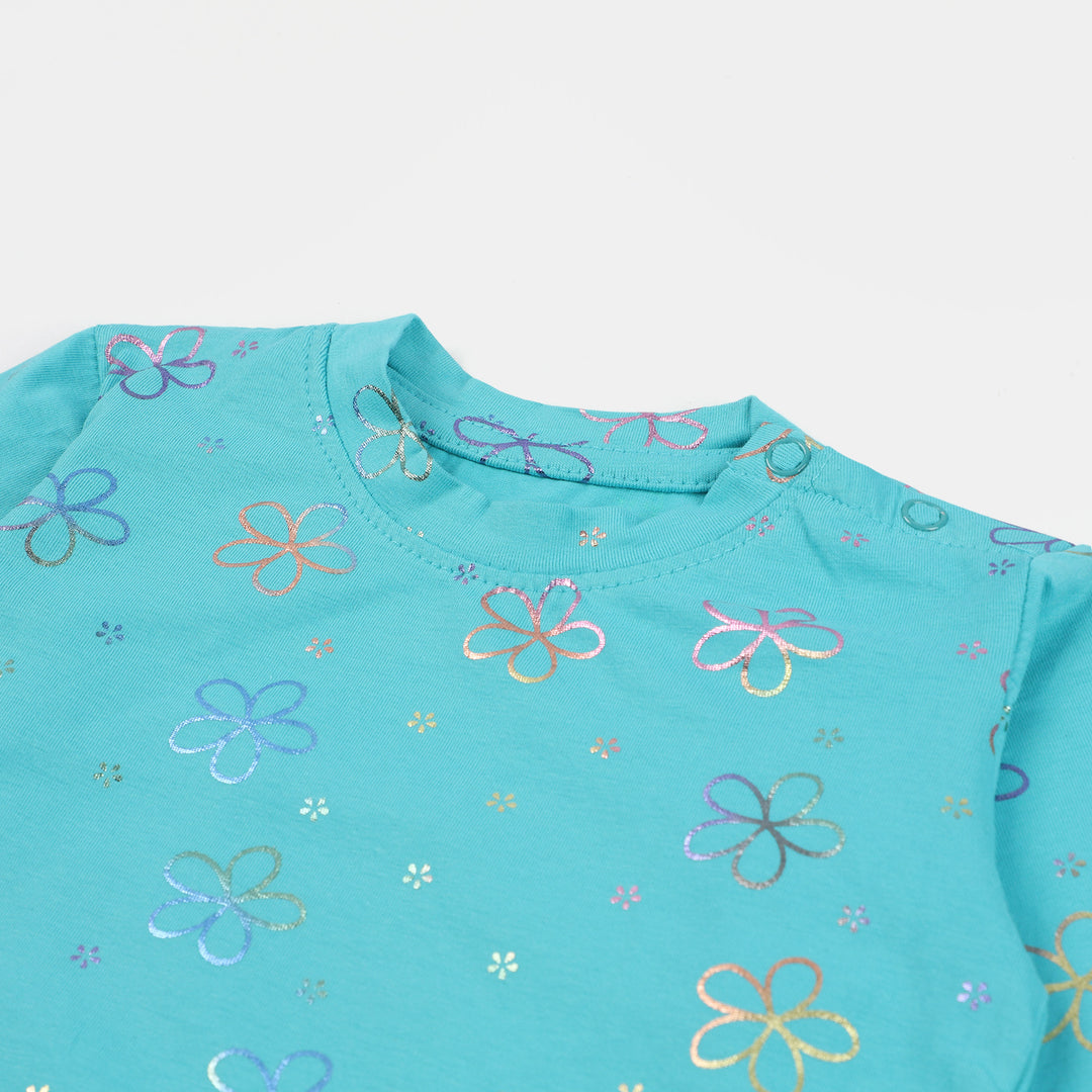 INFANT GIRLS COTTON T-SHIRT Multi Flowers