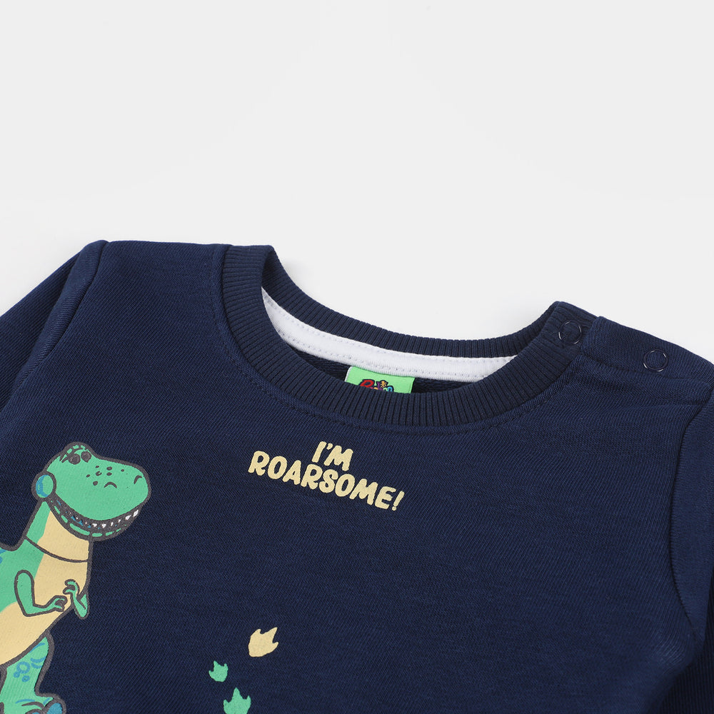 Infant Boys Fleece Sweatshirt Character-NAVY