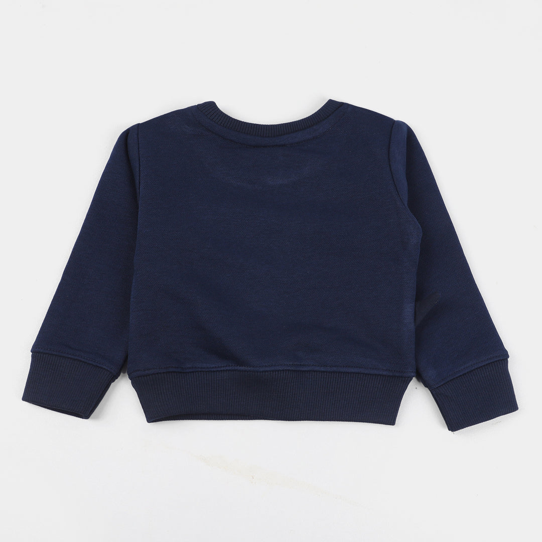 Infant Boys Fleece Sweatshirt Character-NAVY