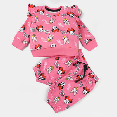Infant Girls Fleece Knitted Suit Character - C.Rose
