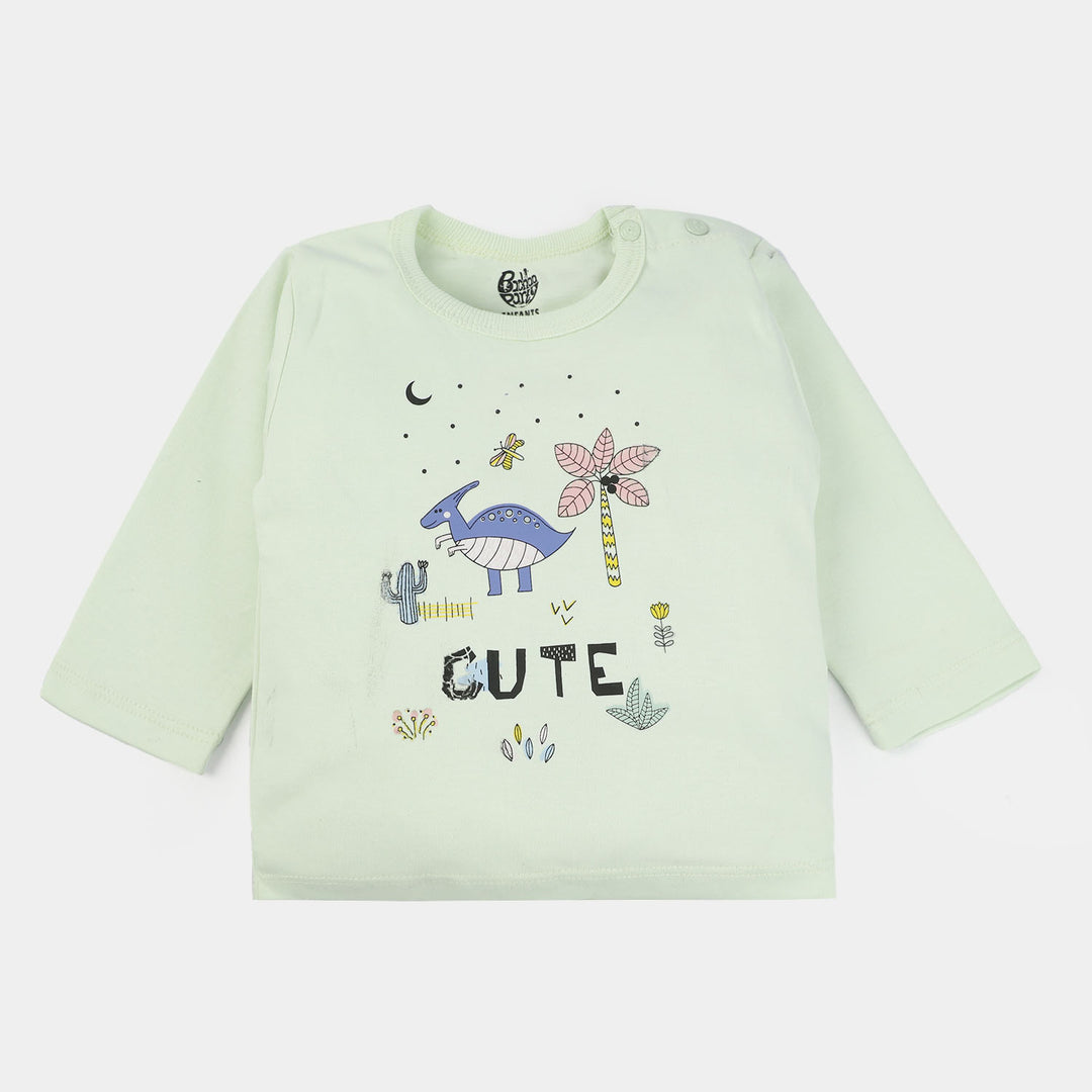 GIRLS COTTON 2PCS CUTE SUIT - GREEN