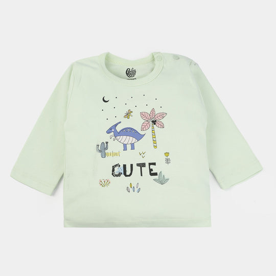 GIRLS COTTON 2PCS CUTE SUIT - GREEN