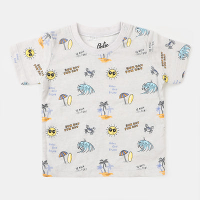 Infant Boys T-Shirt Fun Day - Alabaster