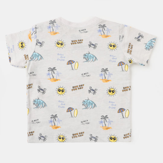 Infant Boys T-Shirt Fun Day - Alabaster