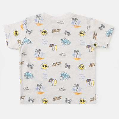 Infant Boys T-Shirt Fun Day - Alabaster
