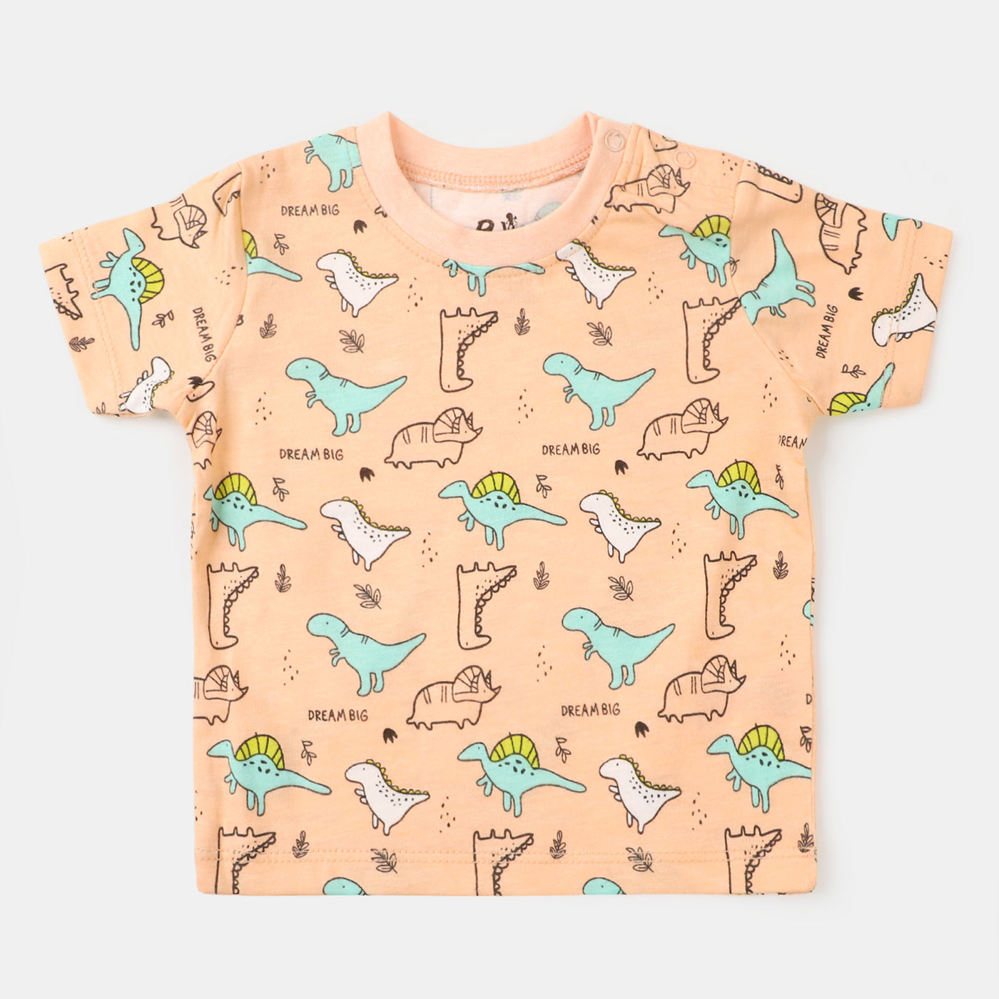 Infant Boys T-Shirt Dinosaurs - Cream Puff