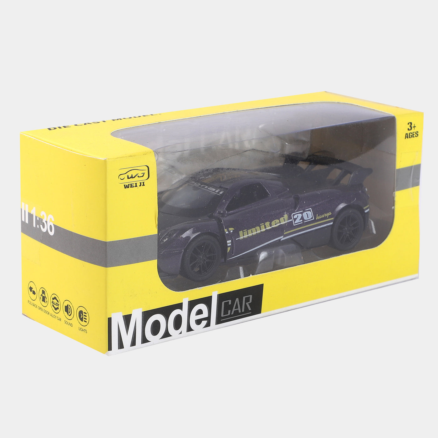 Die-Cast Model Pullback Car With Light Sound