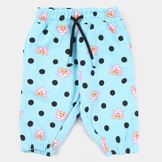 Infant Girls Fleece Knitted Suit Character - Blue