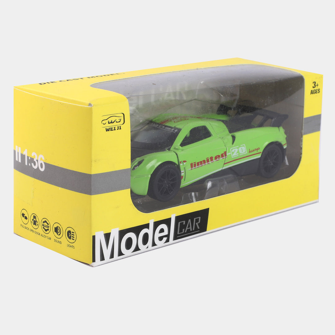 Die-Cast Model Pullback Car With Light Sound