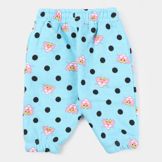Infant Girls Fleece Knitted Suit Character - Blue