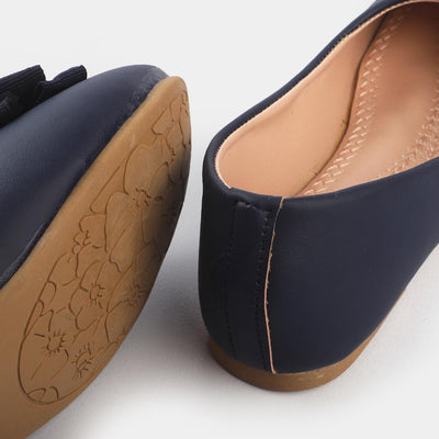 Girls Pumps 1252-NAVY