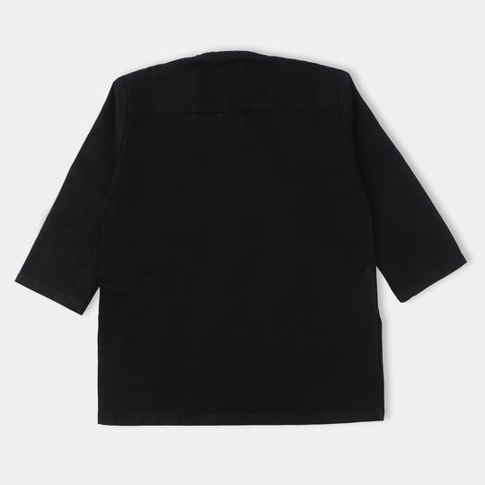 Infant Boys khaddar 3 Piece FW 2023-04-BLACK
