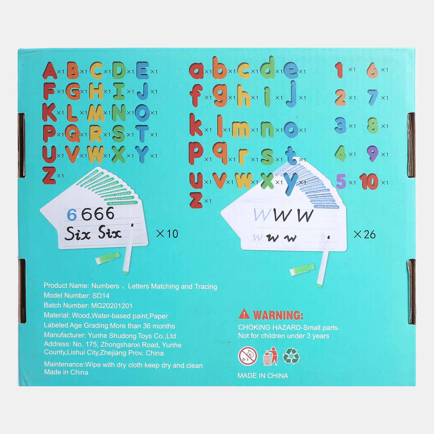 Letters Matching And Tracing 3In1 Play Set