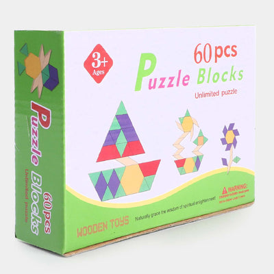 Wooden Puzzle Block Kids Educational Toy | 60PCs