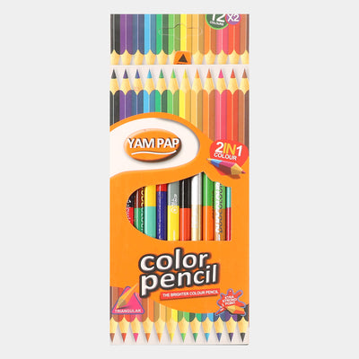 Color Pencils 2 IN 1 | 12"s x2