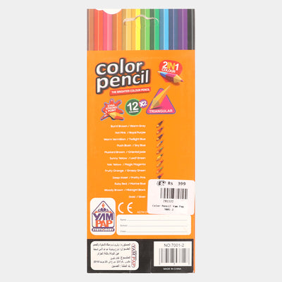 Color Pencils 2 IN 1 | 12"s x2