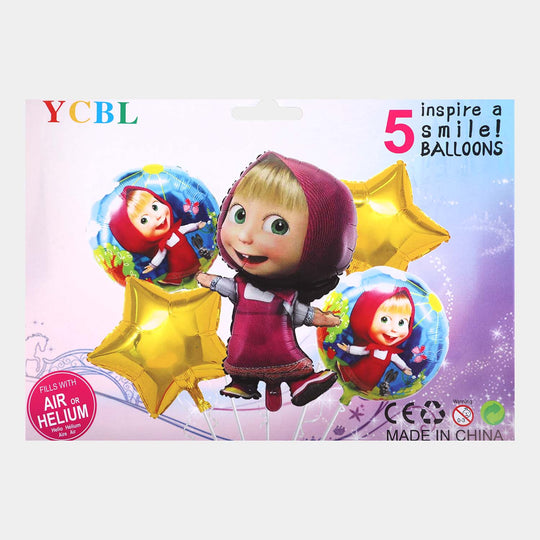 Character Foil Balloon | 5 Pcs