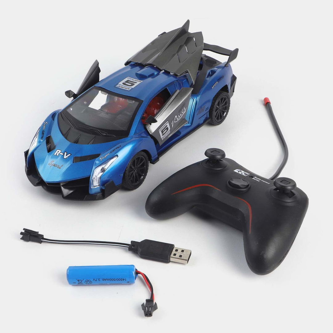 Remote Control Super Sports Racing Car With Light & Sound For Kids