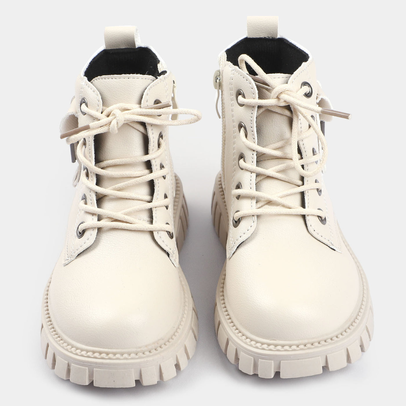 Casual Lace Up Boots For Boys 06 Off-WHITE