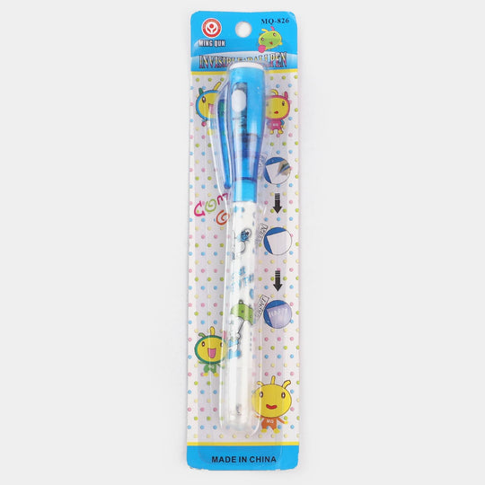 Multifunctional Invisible 2 in 1 Ballpoint Pen with LED Light-Blue