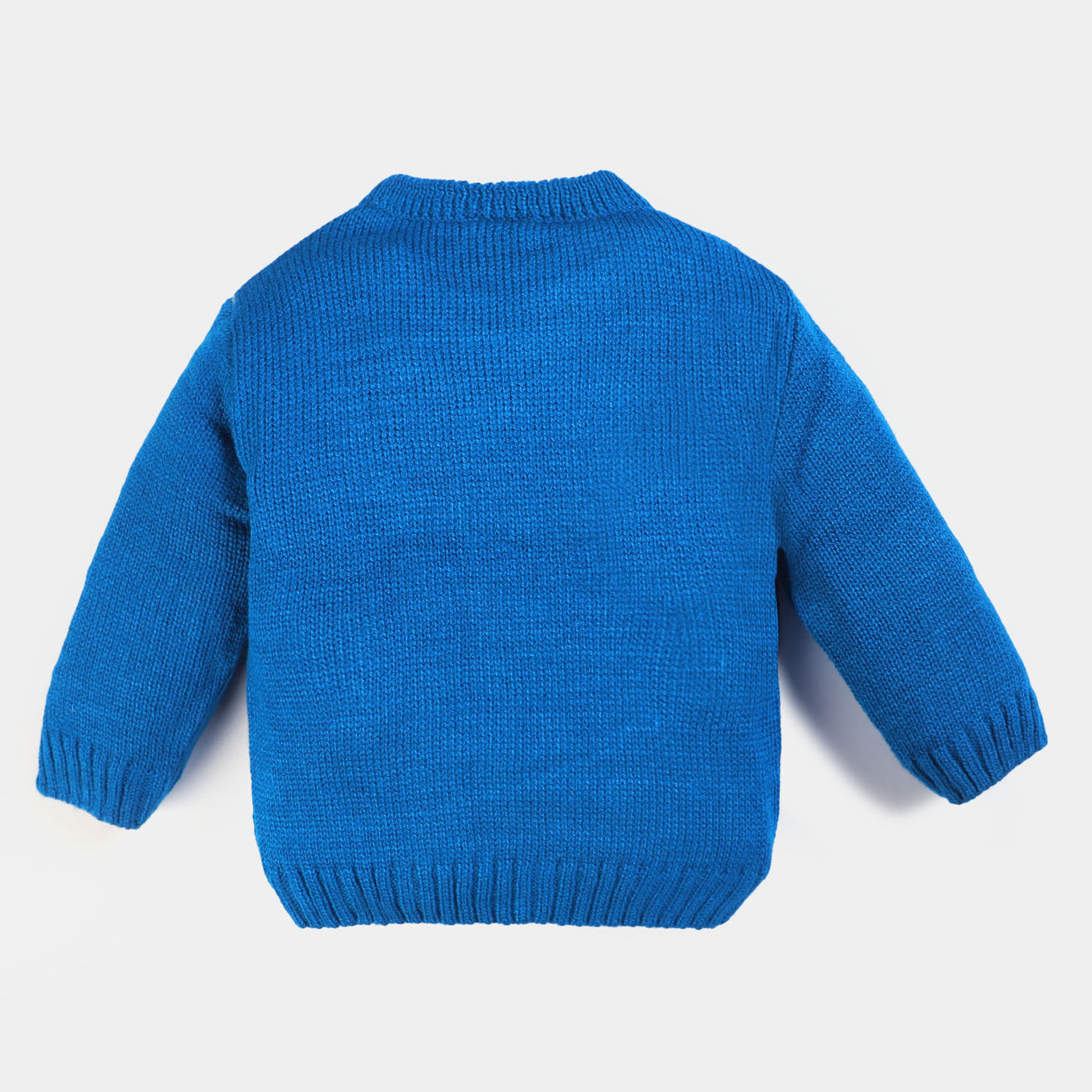 Infant Boys Acrylic Sweater Cat - Blue