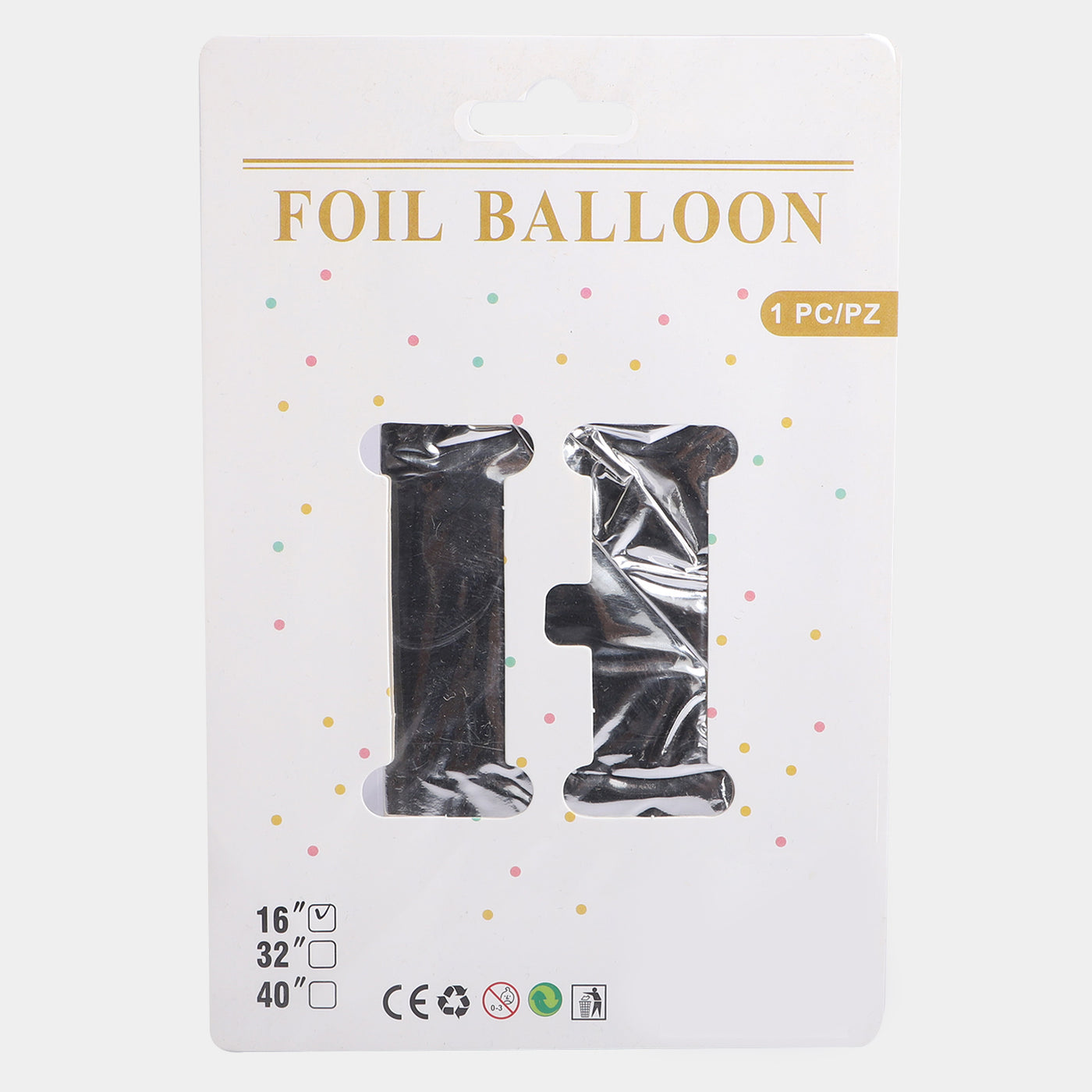 1PC Decoration Alphabet / Letter Balloon | 16 Inches| (H)