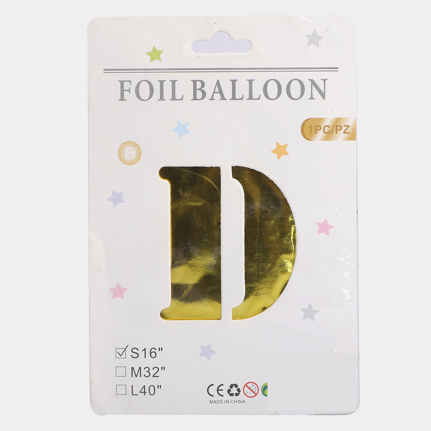 1PC Decoration Alphabet / Letter Balloon | 16 Inches| (D)