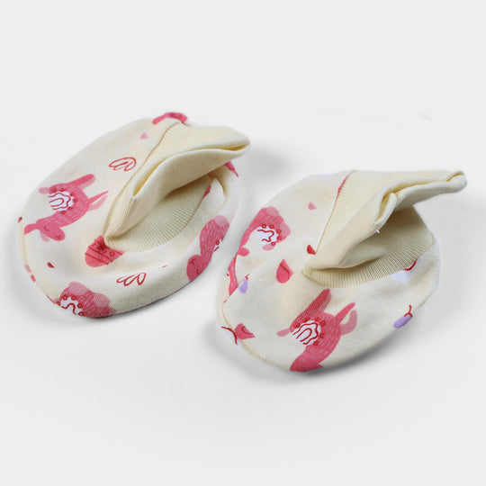 Infant Girls Set 6Pcs Llama -Vanilla Cream