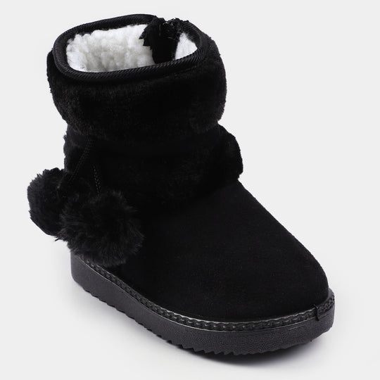 Girls Boots PS-04-BLACK