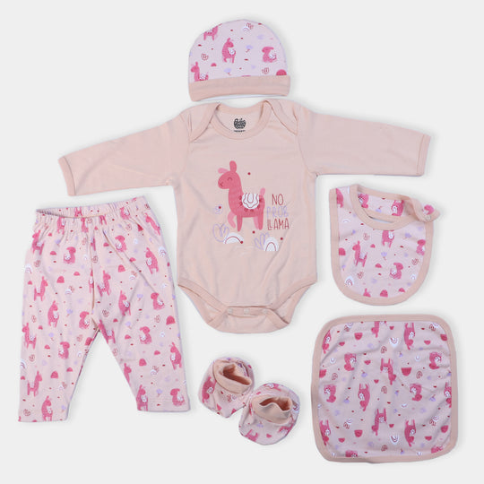 Infant Girls Set 6Pc Llama