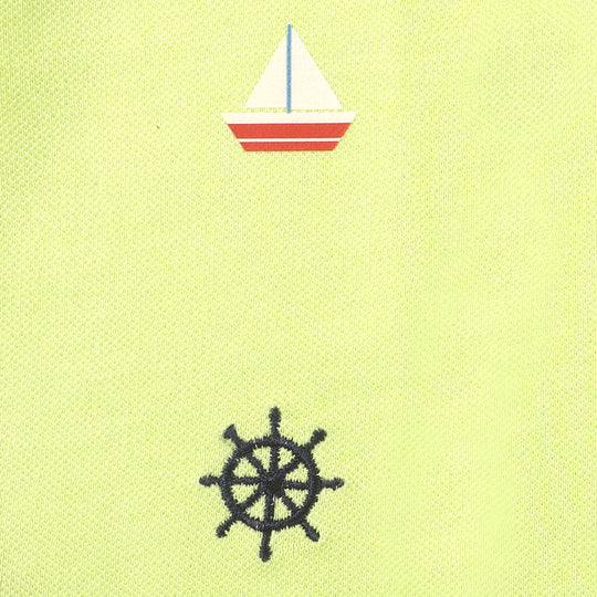 Infant Boys Cotton Polo T-shirt Ship - Sunny Lime